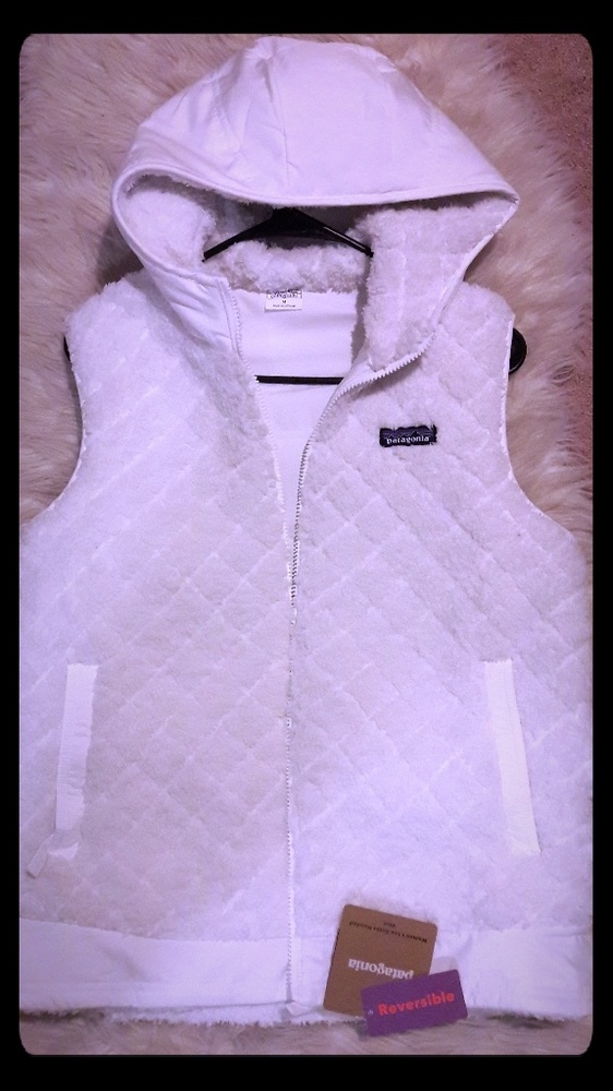 Patagonia Los Gatos White Quilted Gilet/ Vest